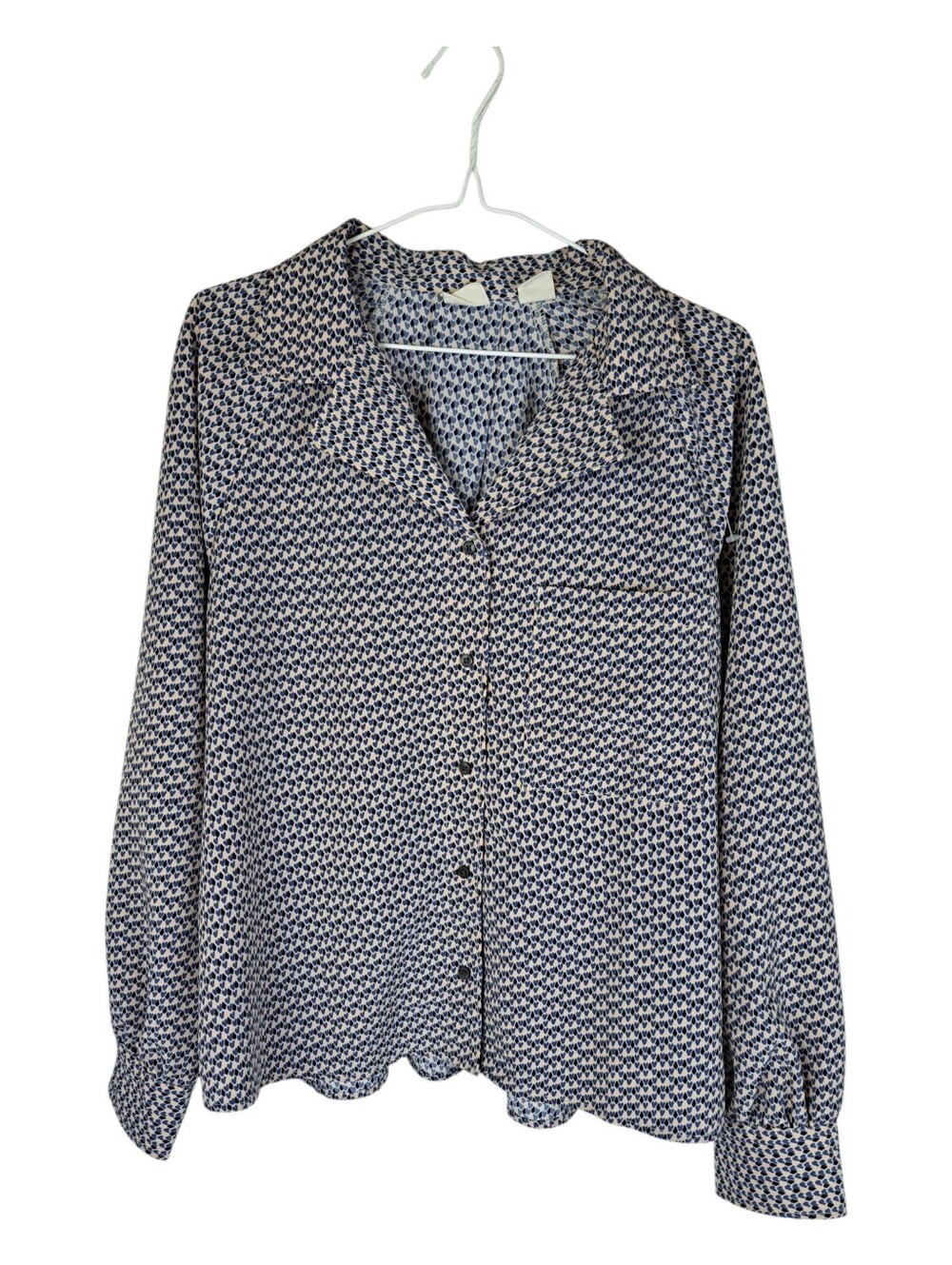 Levi's Women’s Geometric Heart Print Long‎ Sleeve Blouse